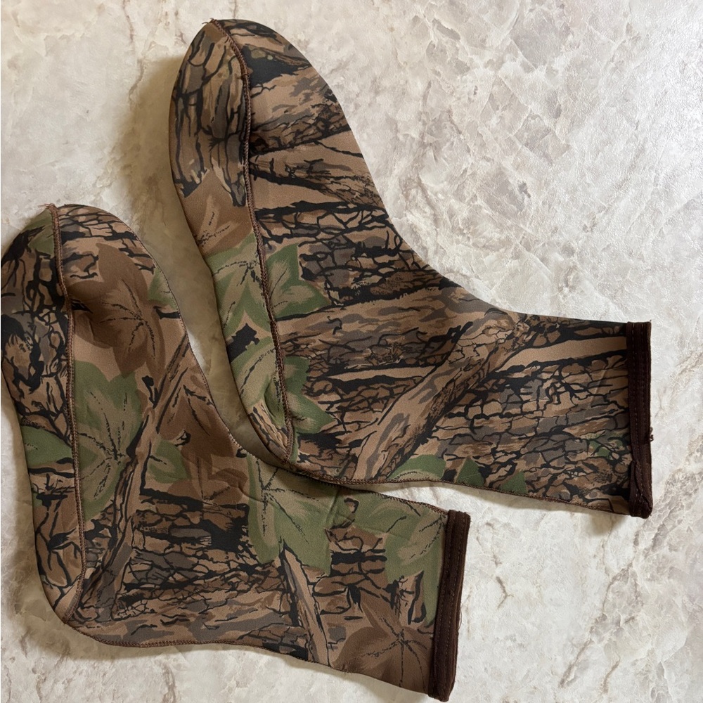 Neoprene Boot liners.  Camo size Large